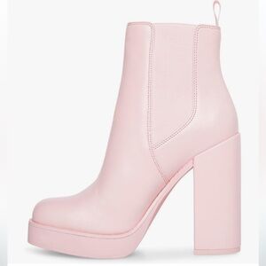 Steve Madden Light Pink Chelsea Booties